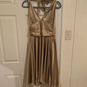 Mixit gold slip dress